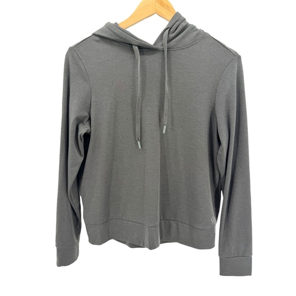 cozy earth Tops - Cozy Earth Hoodie Small Gray Brushed Bamboo‎ Ultra Soft Breathable Pullover
